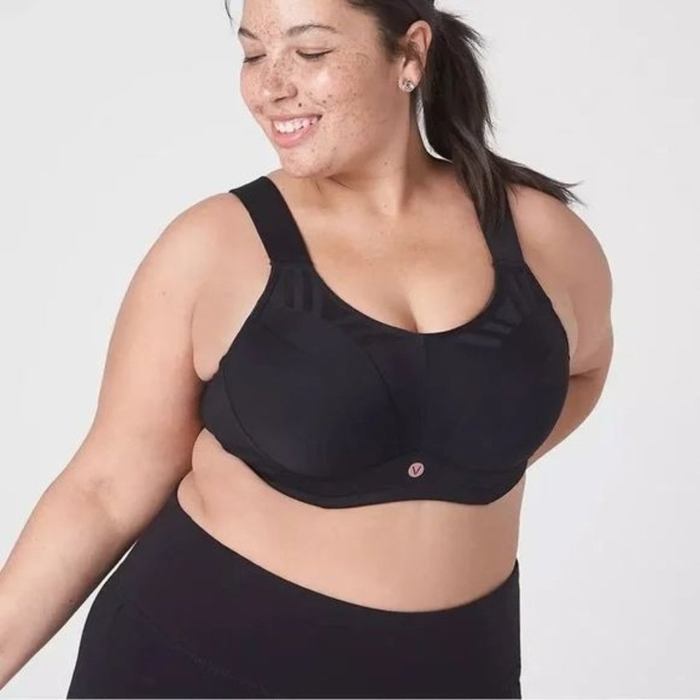 LIVI Max Support UW Sports Bra Ascena Black Size 46G